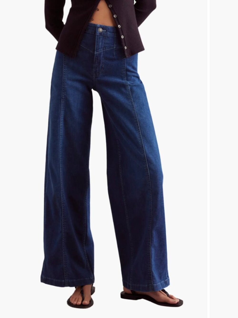 Free People Libre Front Yoke Wide Leg Jeans